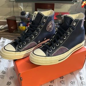 Converse dark blue Chuck 70 hi top sneakers